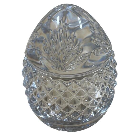 Vintage Collectible Crystal Egg Shaped Paperweight France Excellent Condition - Picture 3 of 7